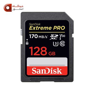 کارت حافظه سندیسک Sandisk SD 128 GB 170 MB/S 633X