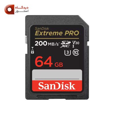 کارت حافظه سندیسک SanDisk SD 64GB Extreme PRO 200MB/s