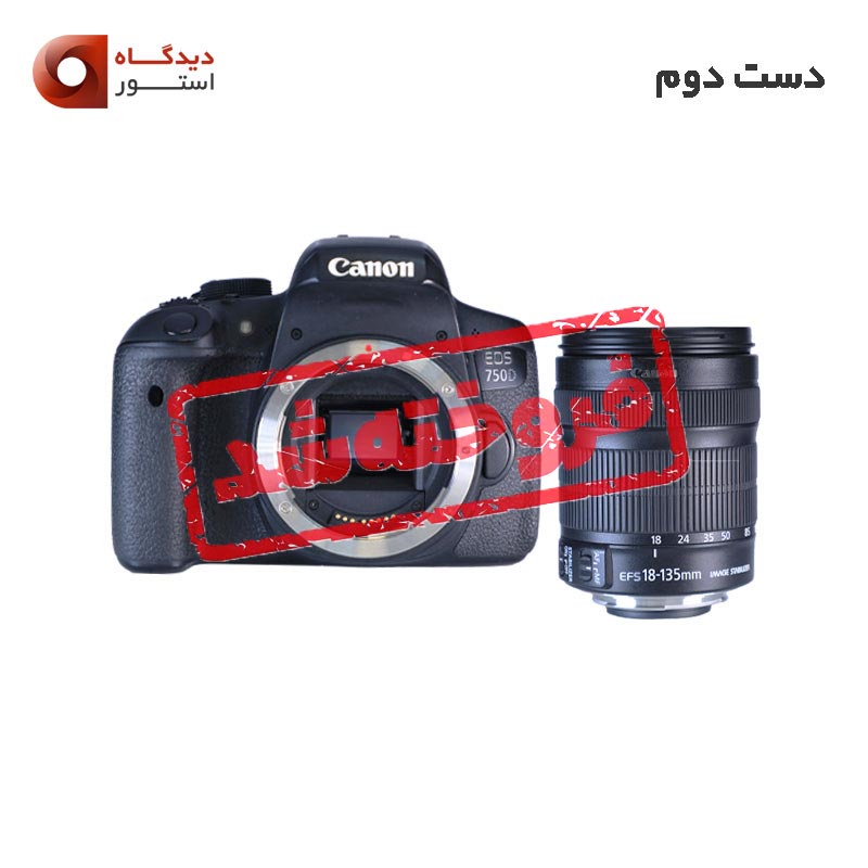 دوربین عکاسی کانن Canon EOS 750D Kit 18-135 - دست دوم